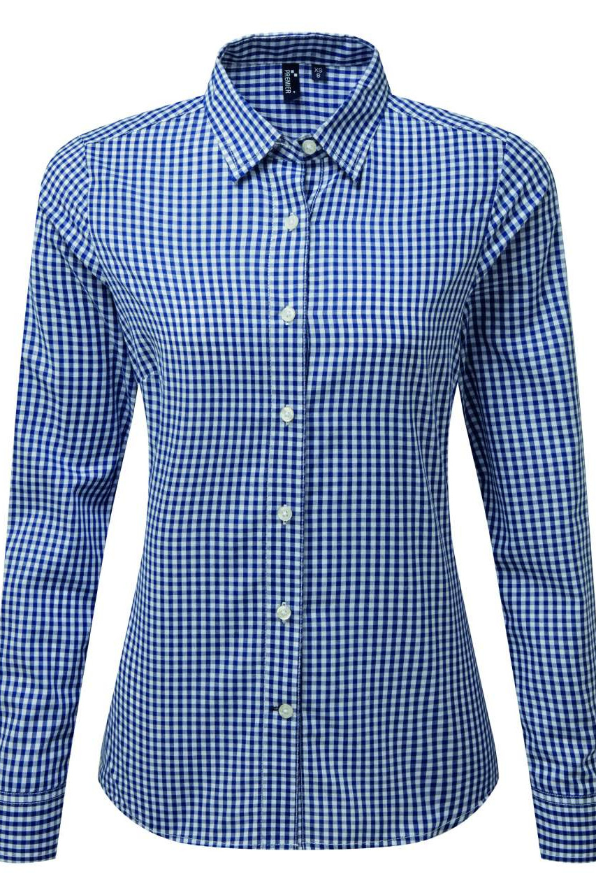 'MAXTON' CHECK WOMEN'S LONG SLEEVE SHIRT