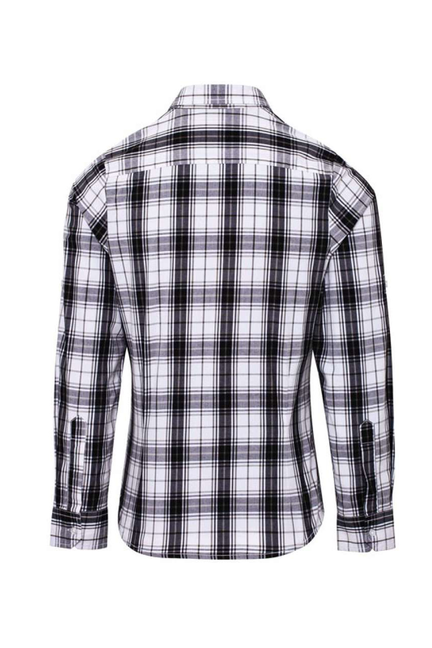 'GINMILL' CHECK - WOMEN'S LONG SLEEVE COTTON SHIRT