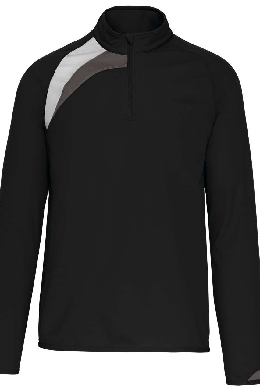 ADULTS' ZIP NECK TRAINING TOP