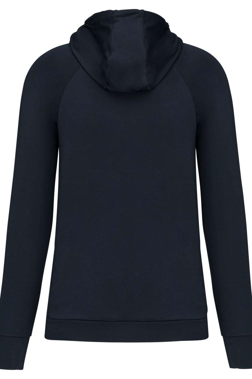 ZIP NECK HOODED SPORTS SWEATSHIRT
