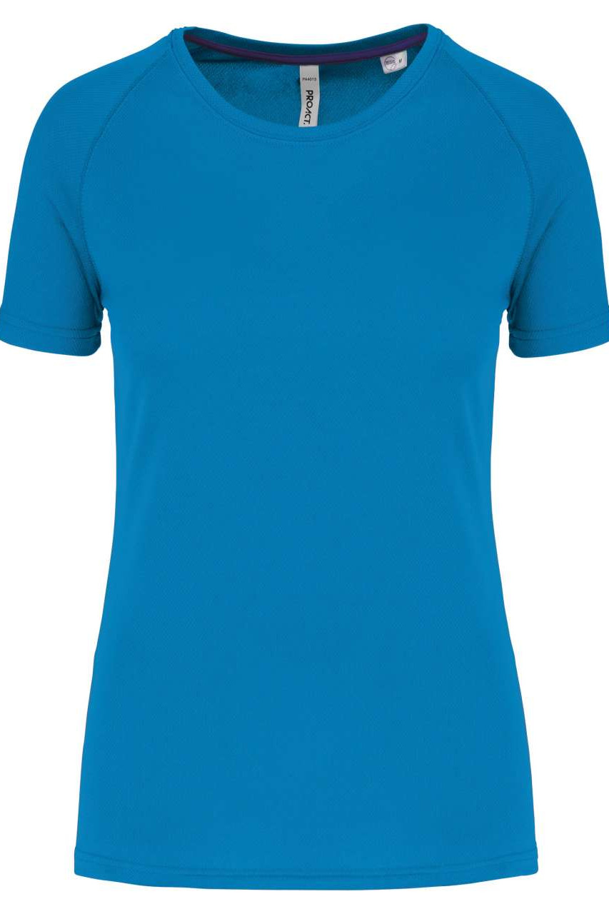 LADIES' RECYCLED ROUND NECK SPORTS T-SHIRT