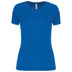 LADIES’ V-NECK SHORT-SLEEVED SPORTS T-SHIRT