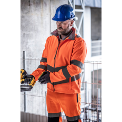 HI-VIS PRO CONTRACT ABLAZE 2 LAYER SOFTSHELL JACKET (CLASS 3)