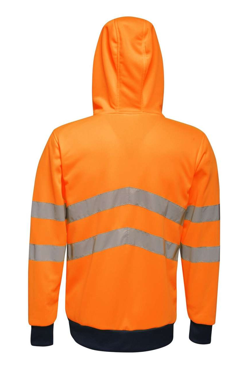 HI VIS PRO FULL ZIP STRETCH HOODIE JACKET