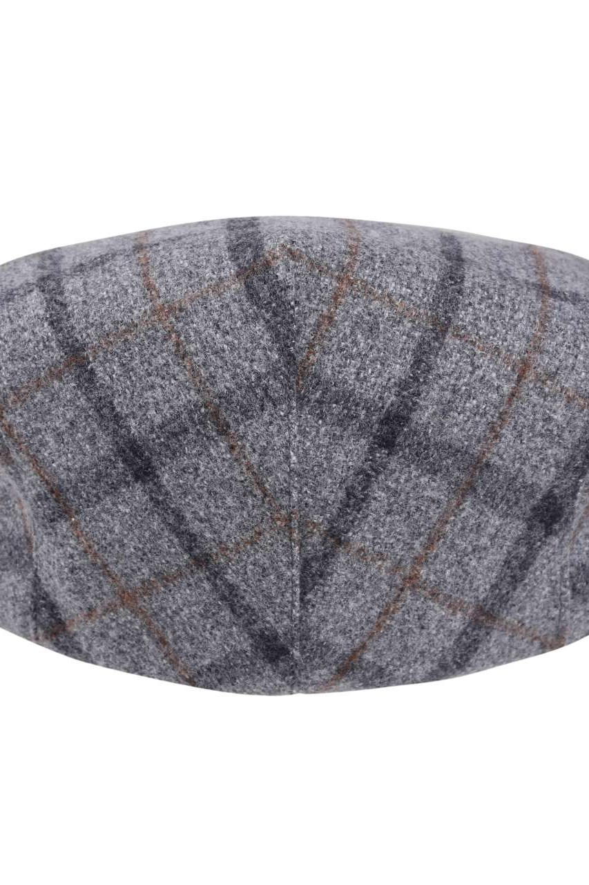 ACRE TWEED-EFFECT FLATCAP