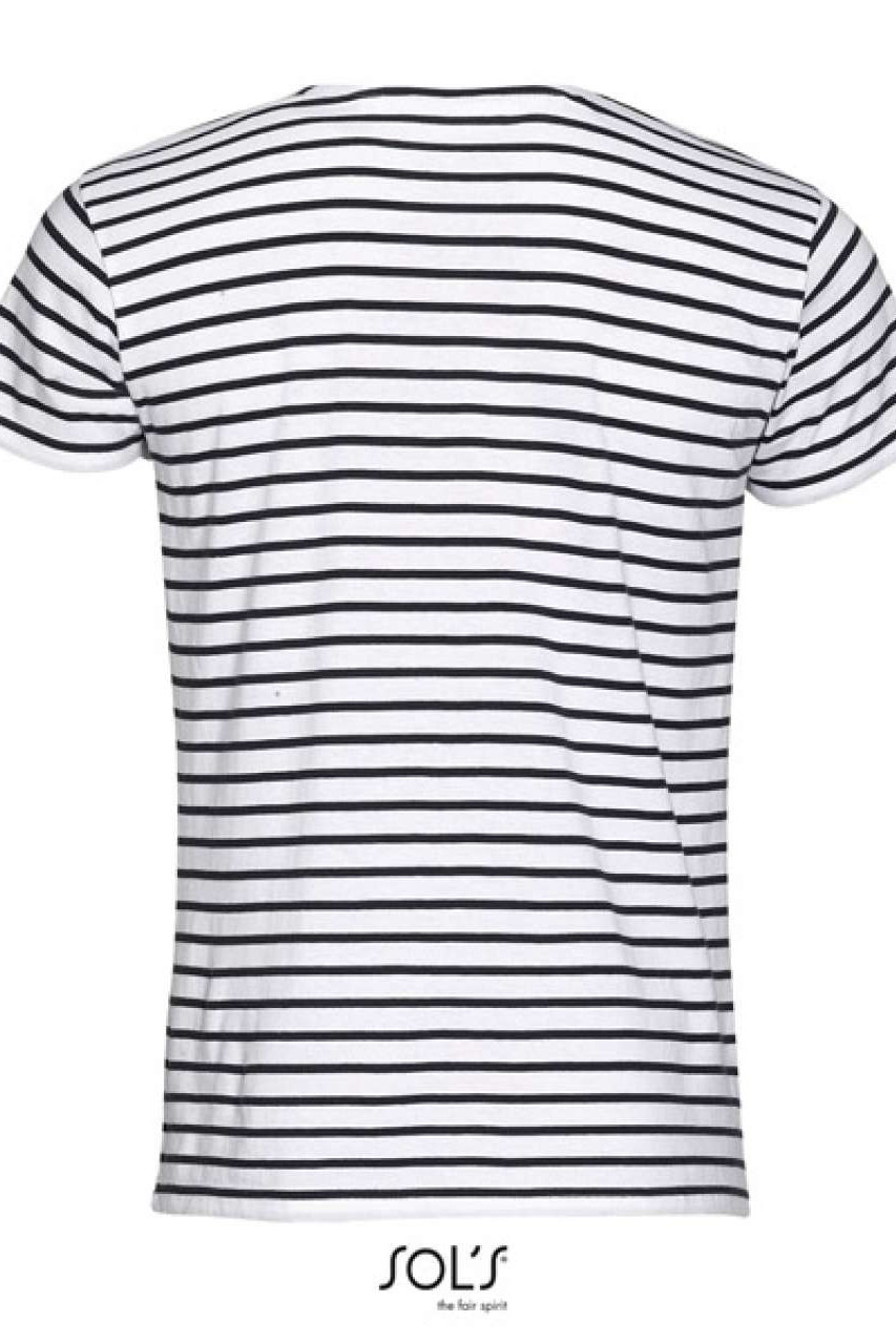 SOL'S MILES MEN - ROUND NECK STRIPED T-SHIRT