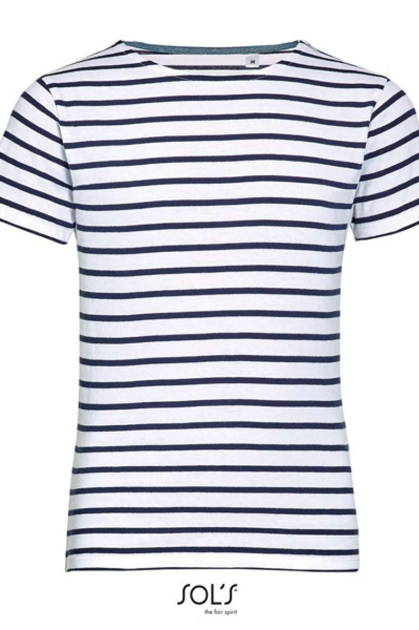 SOL'S MILES KIDS' - ROUND NECK STRIPED T-SHIRT