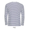 SOL'S MARINE MEN - LONG SLEEVE STRIPED T-SHIRT