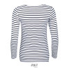SOL'S MARINE WOMEN - LONG SLEEVE STRIPED T-SHIRT