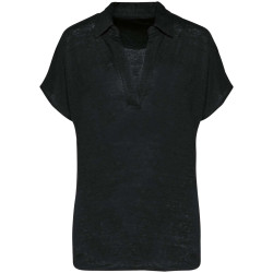 LADIES’ LINEN POLO SHIRT