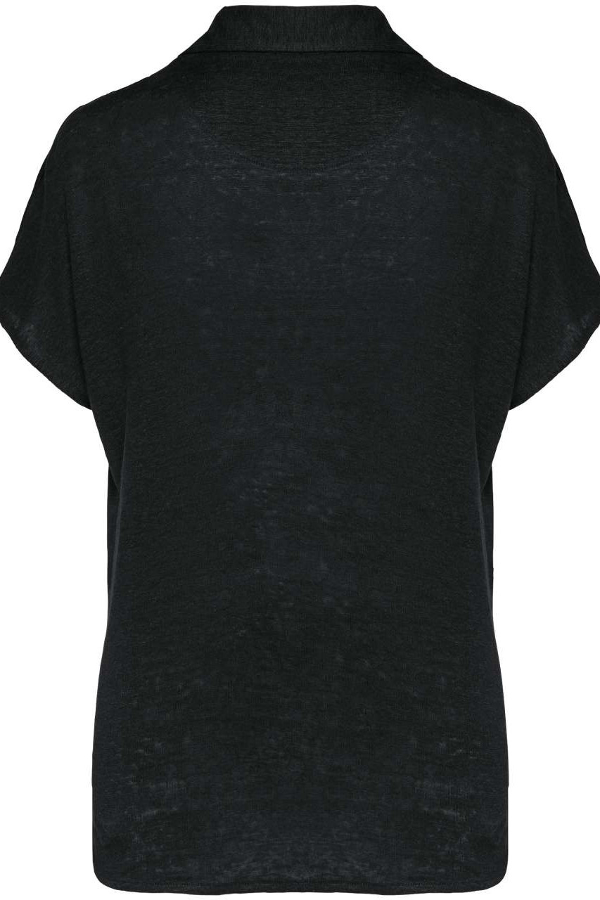 LADIES’ LINEN POLO SHIRT