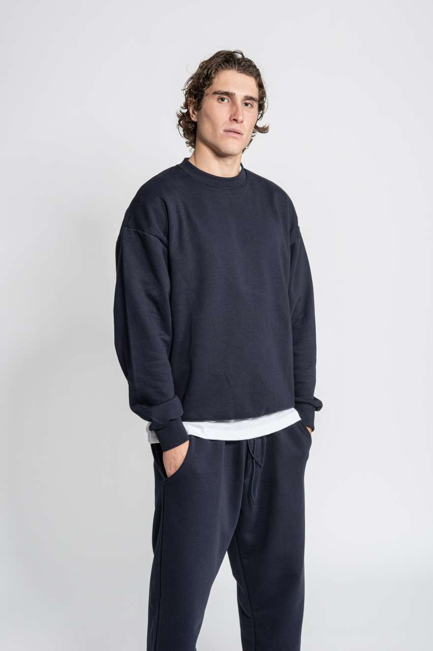 365 - DIAGONAL FRENCH TERRY CREWNECK SWEATSHIRT