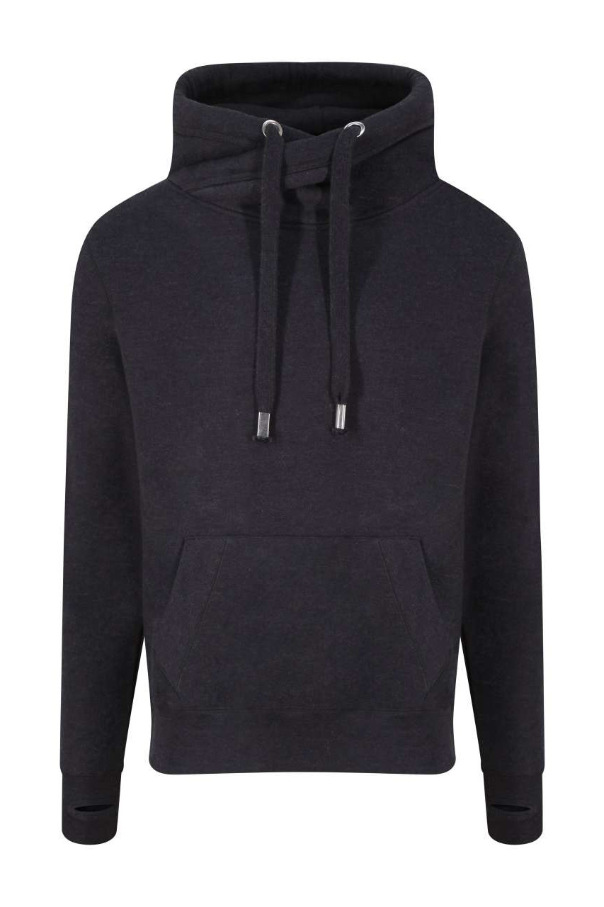 CROSS NECK HOODIE