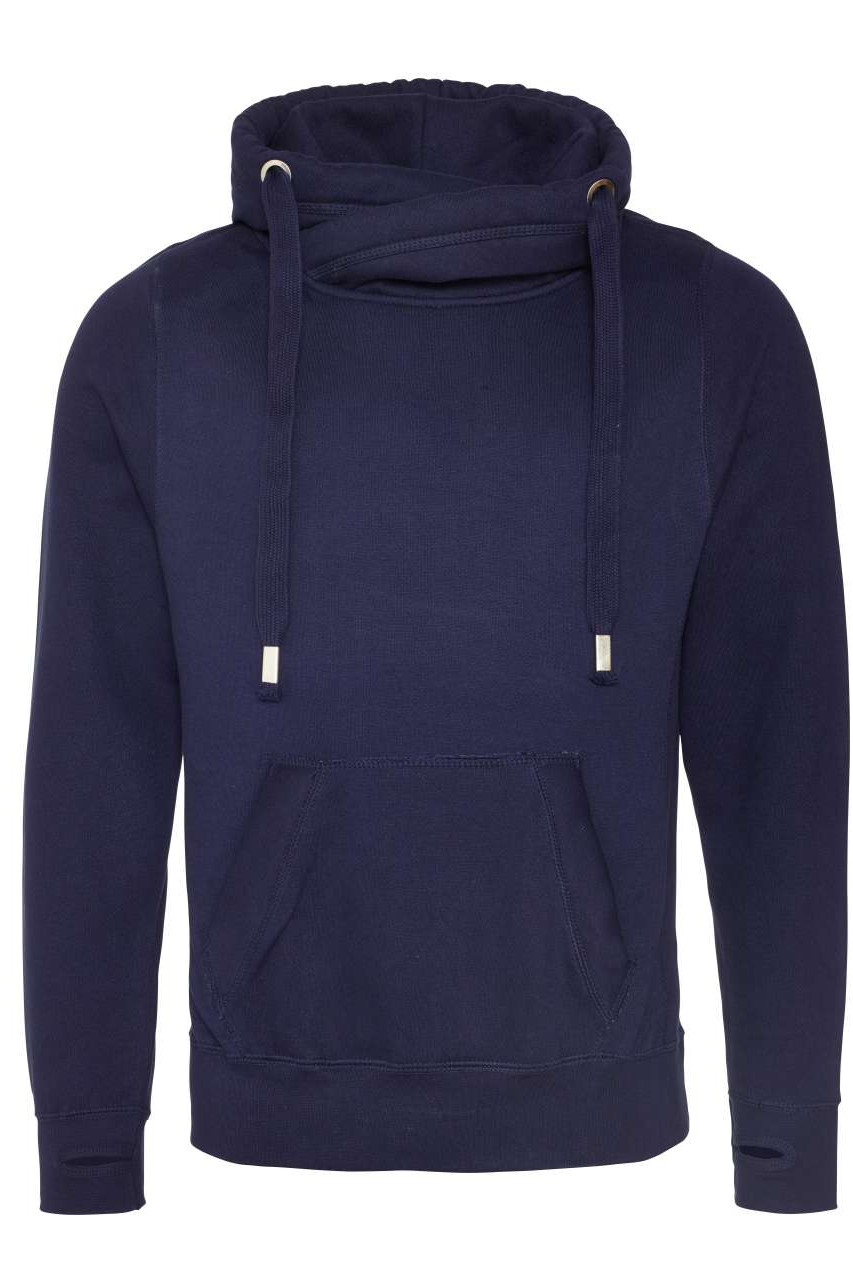 CROSS NECK HOODIE