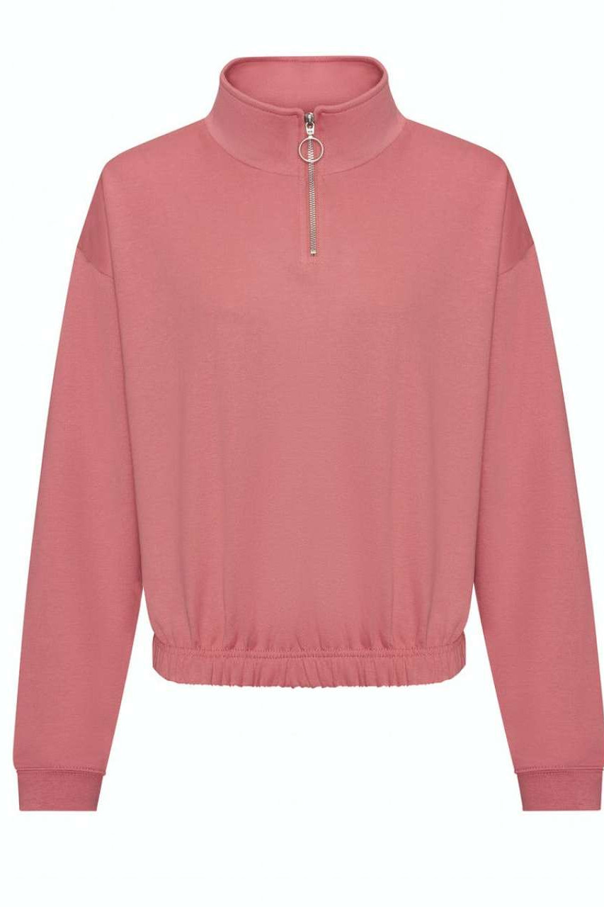 WOMEN'S CROPPED 1/4 ZIP SWEAT
