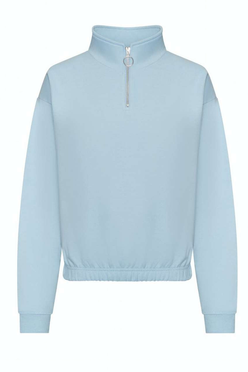 WOMEN'S CROPPED 1/4 ZIP SWEAT
