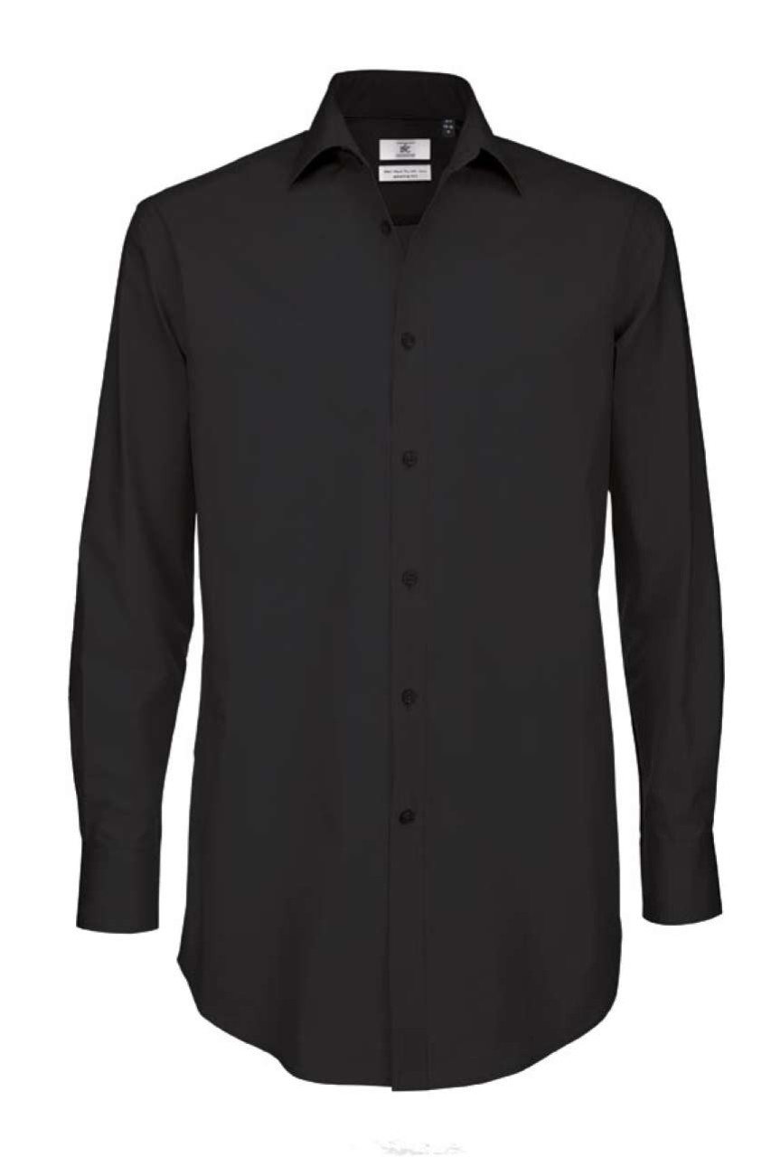 B&C BLACK TIE LSL /MEN
