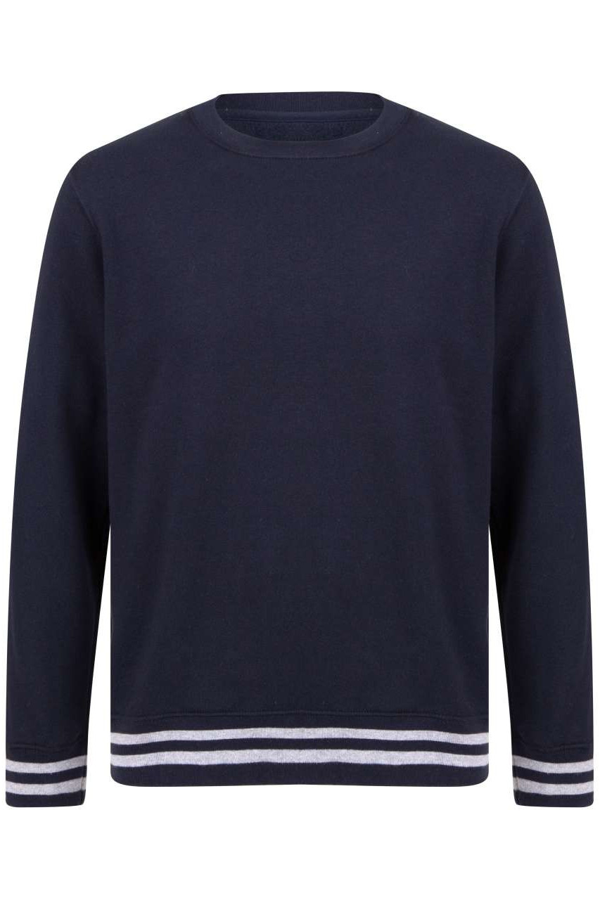 SWEAT WITH STRIPE CUFFS