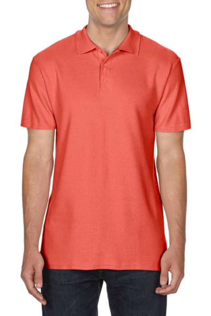 SOFTSTYLE® ADULT DOUBLE PIQUÉ POLO