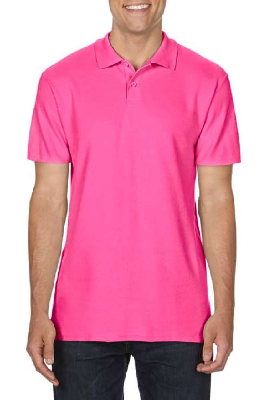 SOFTSTYLE® ADULT DOUBLE PIQUÉ POLO