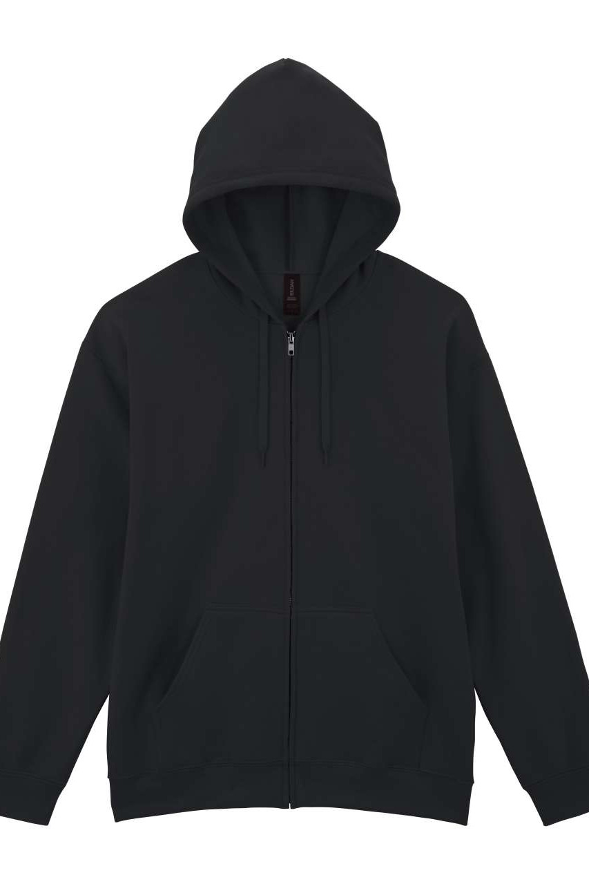 SOFTSTYLE® MIDWEIGHT FLEECE ADULT FULL ZIP HOODED SWEATSHIRT
