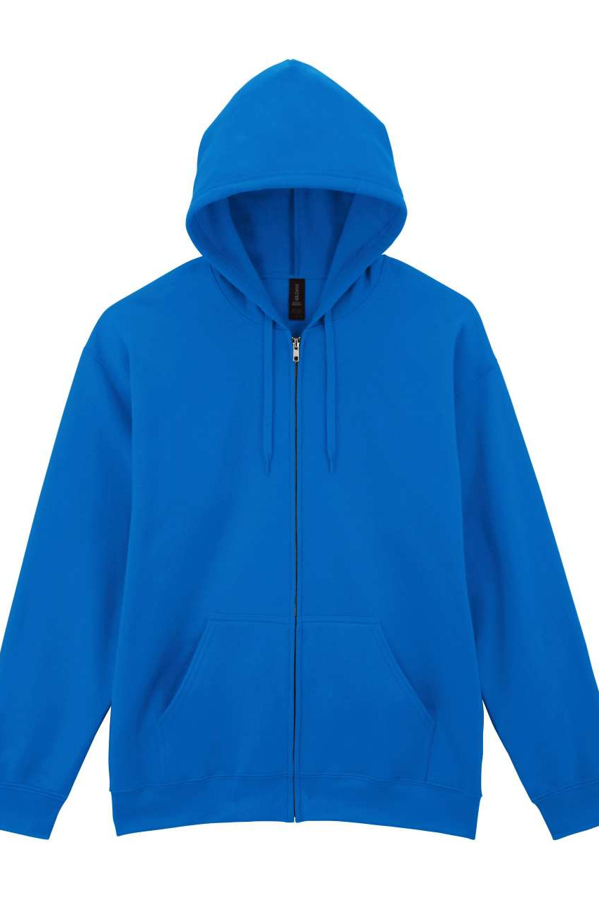 SOFTSTYLE® MIDWEIGHT FLEECE ADULT FULL ZIP HOODED SWEATSHIRT