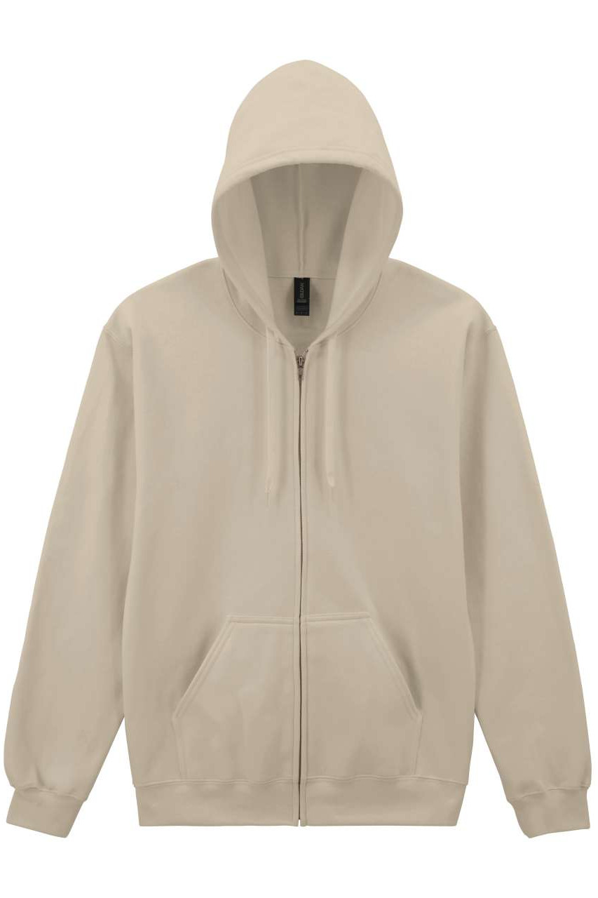 SOFTSTYLE® MIDWEIGHT FLEECE ADULT FULL ZIP HOODED SWEATSHIRT