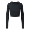 WOMEN'S LONG SLEEVE CROP T