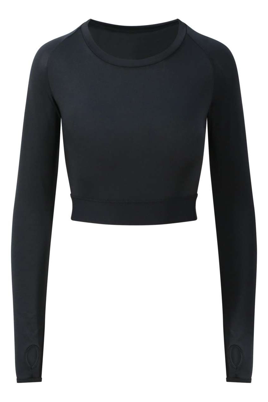 WOMEN'S LONG SLEEVE CROP T