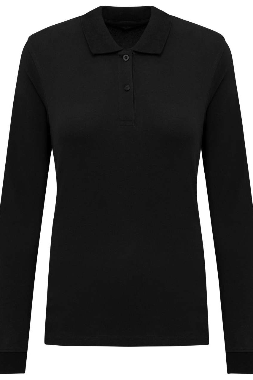 LADIES’ ORGANIC 180 PIQUÉ POLO SHIRT LONG SLEEVES