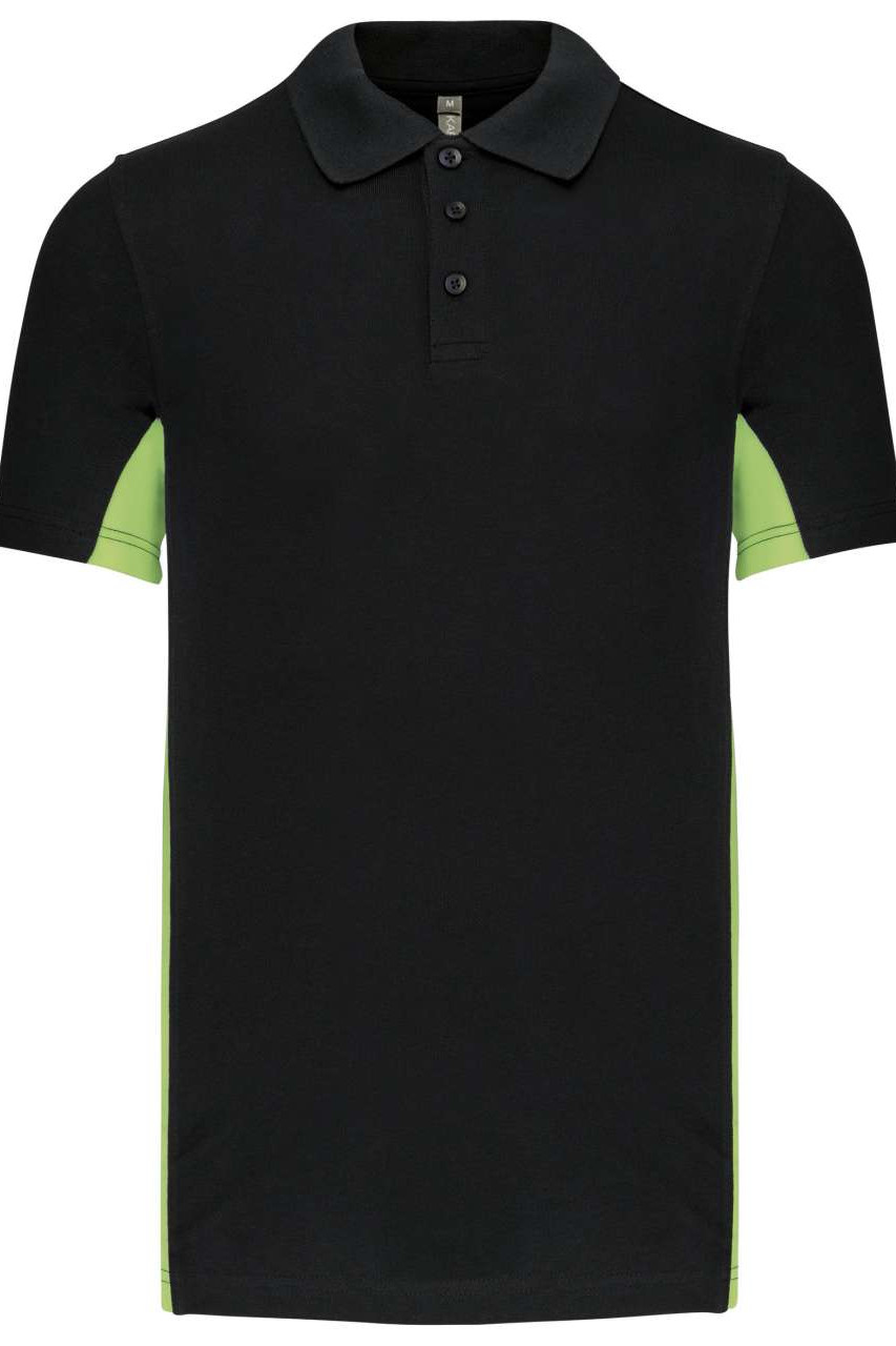 FLAG - SHORT-SLEEVED TWO-TONE POLO SHIRT