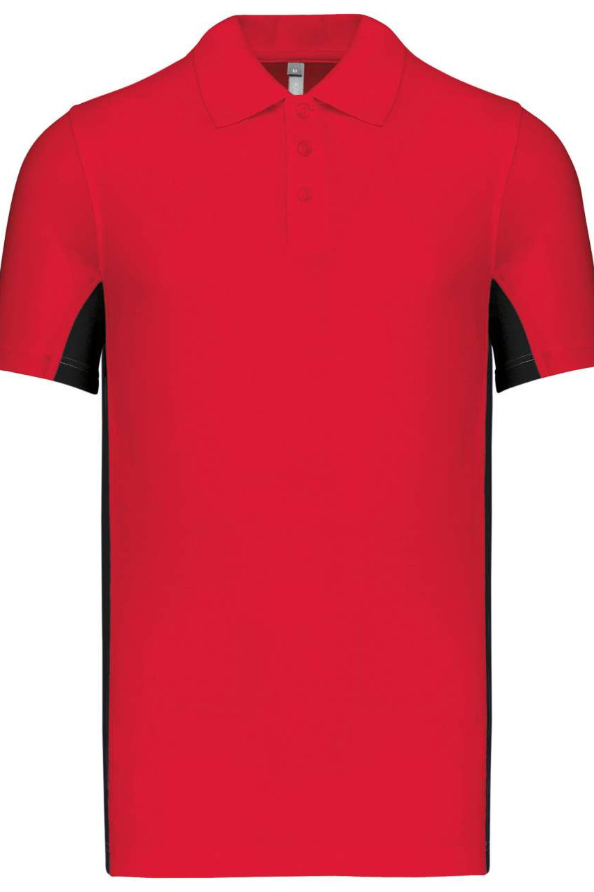 FLAG - SHORT-SLEEVED TWO-TONE POLO SHIRT
