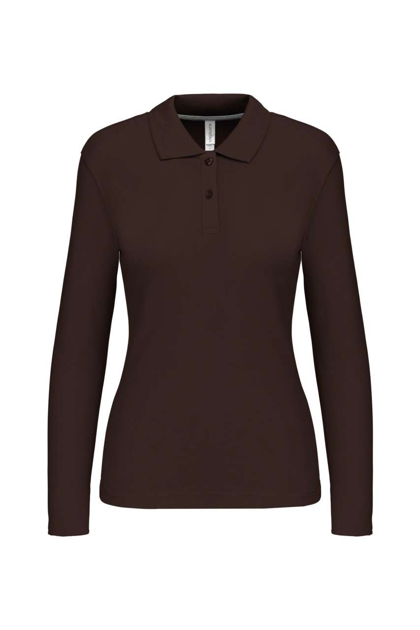 LADIES' LONG-SLEEVED POLO SHIRT
