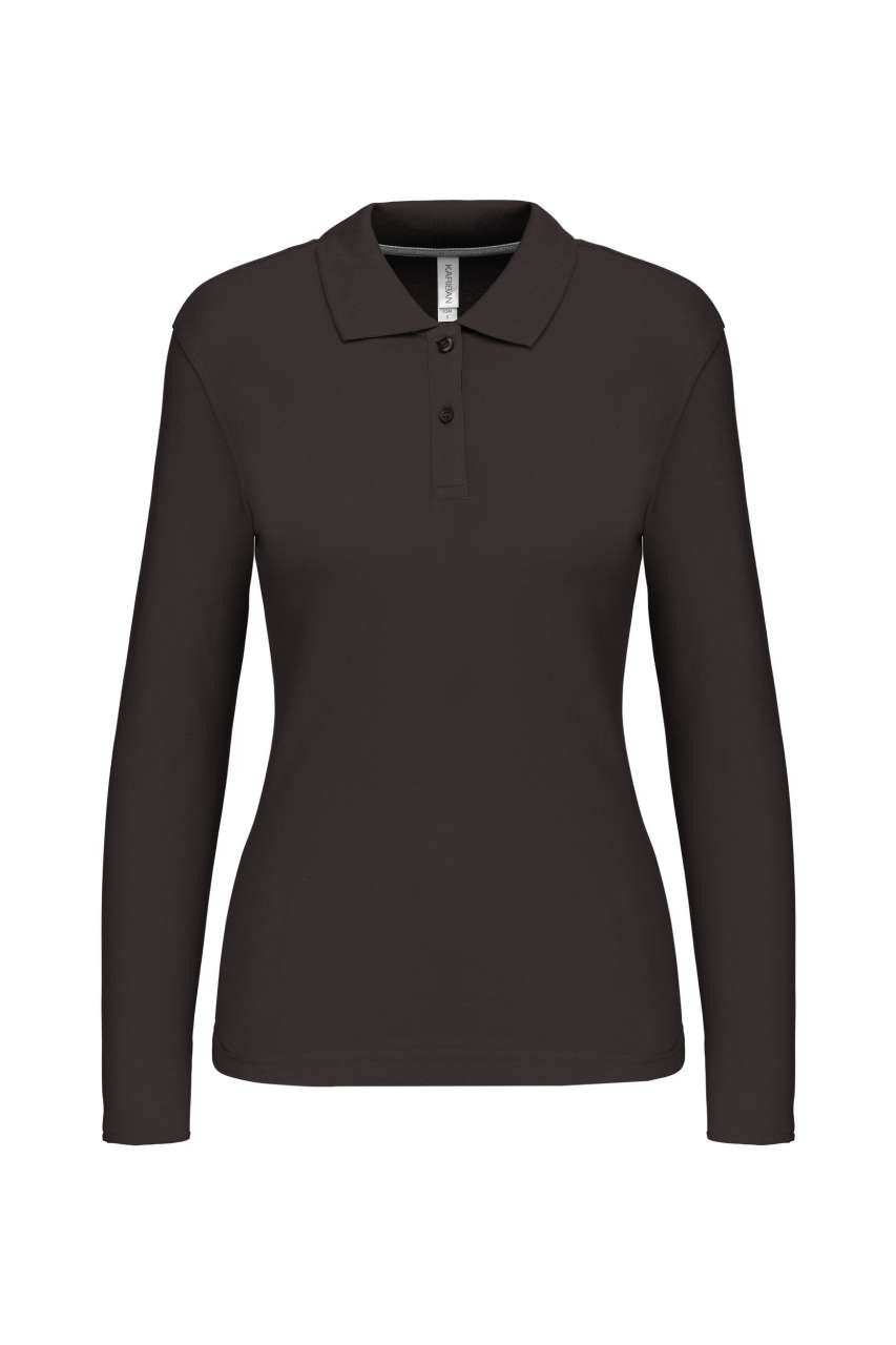 LADIES' LONG-SLEEVED POLO SHIRT