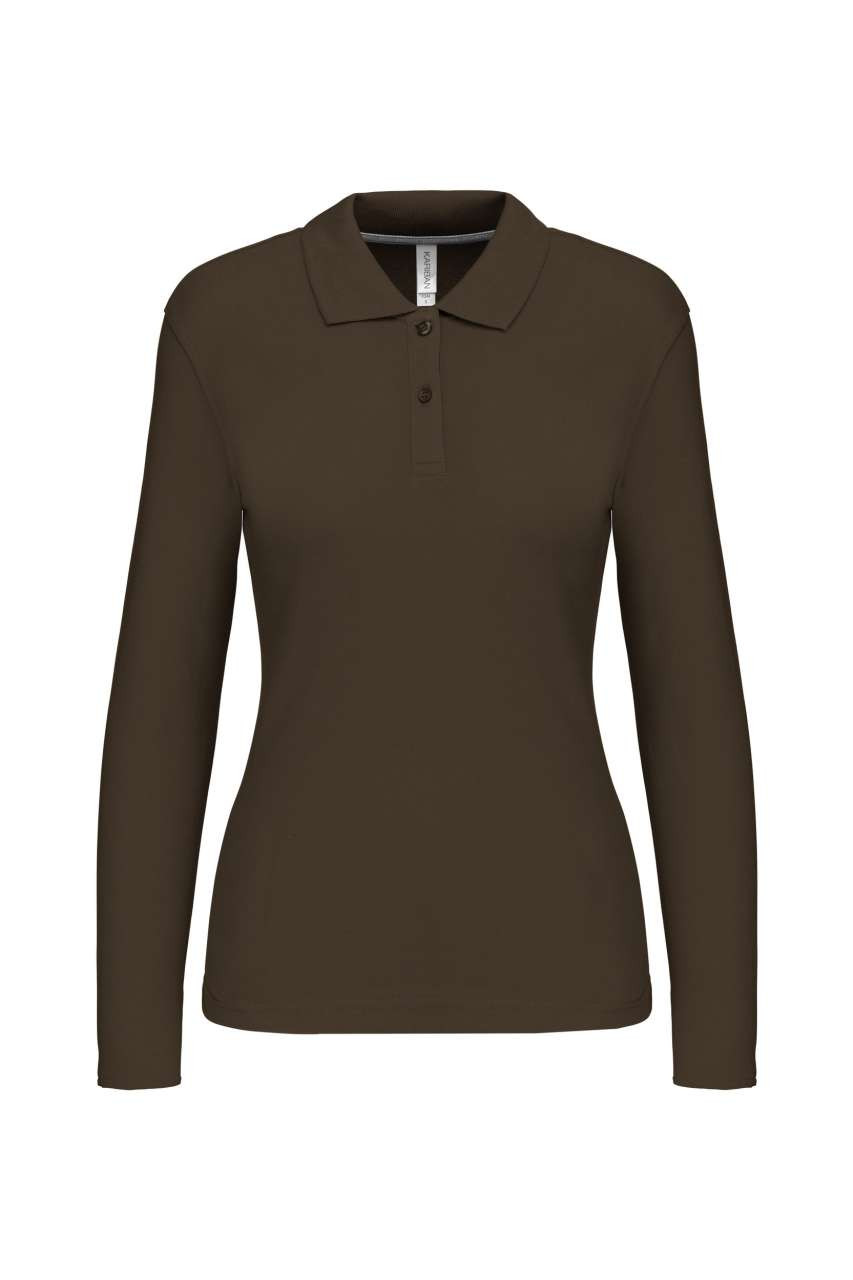 LADIES' LONG-SLEEVED POLO SHIRT