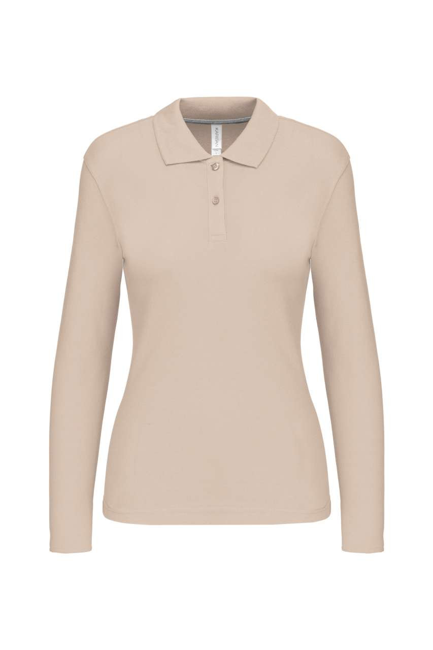 LADIES' LONG-SLEEVED POLO SHIRT