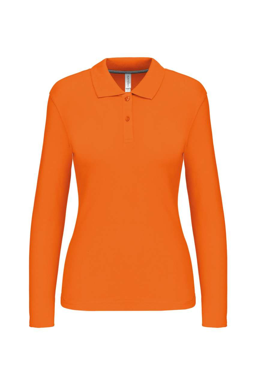 LADIES' LONG-SLEEVED POLO SHIRT