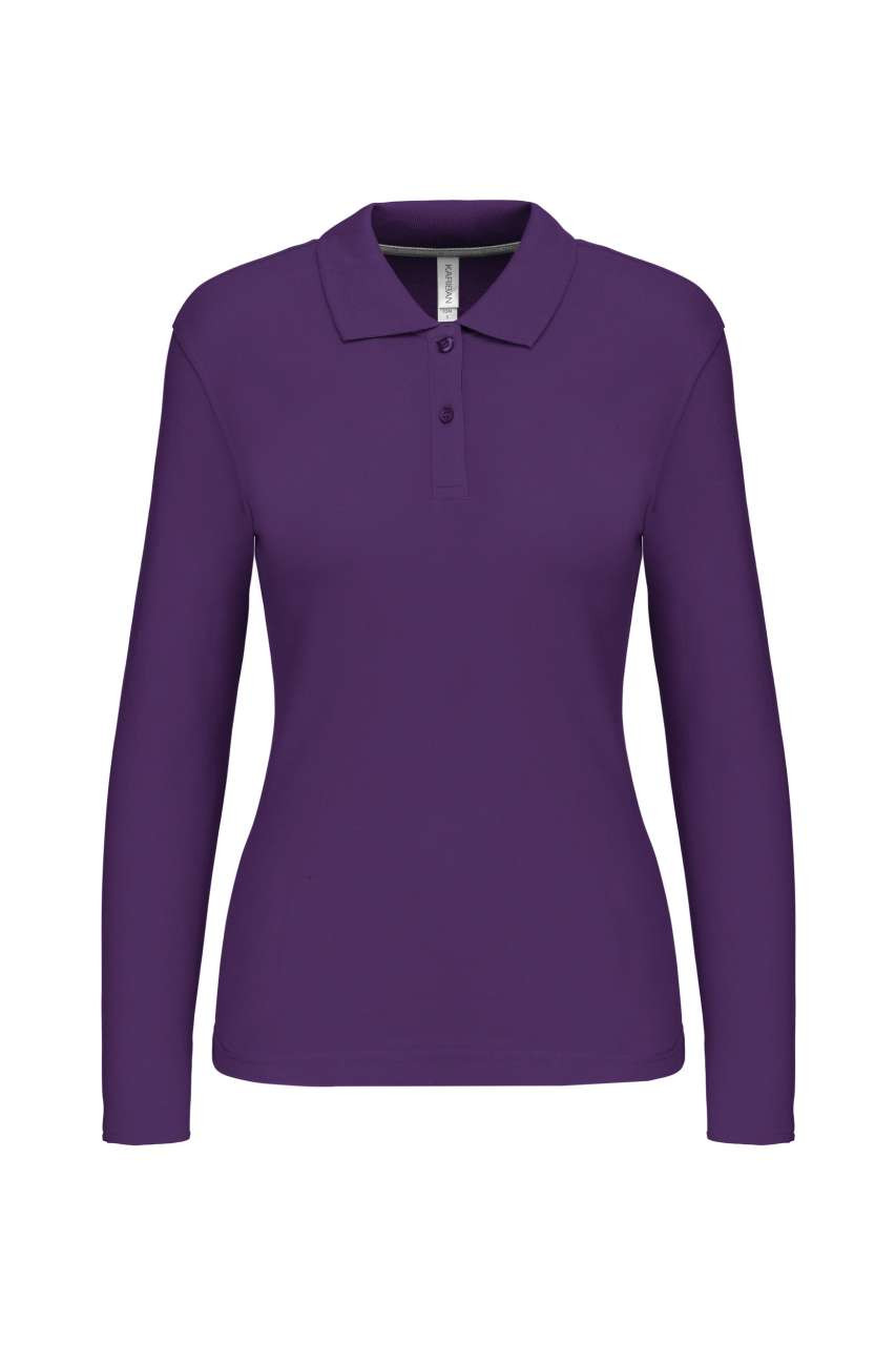 LADIES' LONG-SLEEVED POLO SHIRT