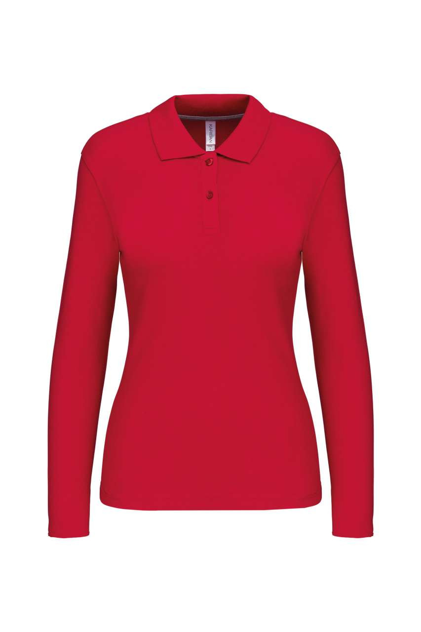 LADIES' LONG-SLEEVED POLO SHIRT