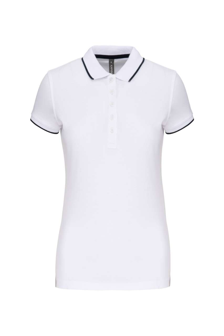 LADIES' SHORT-SLEEVED PIQUÉ KNIT POLO SHIRT
