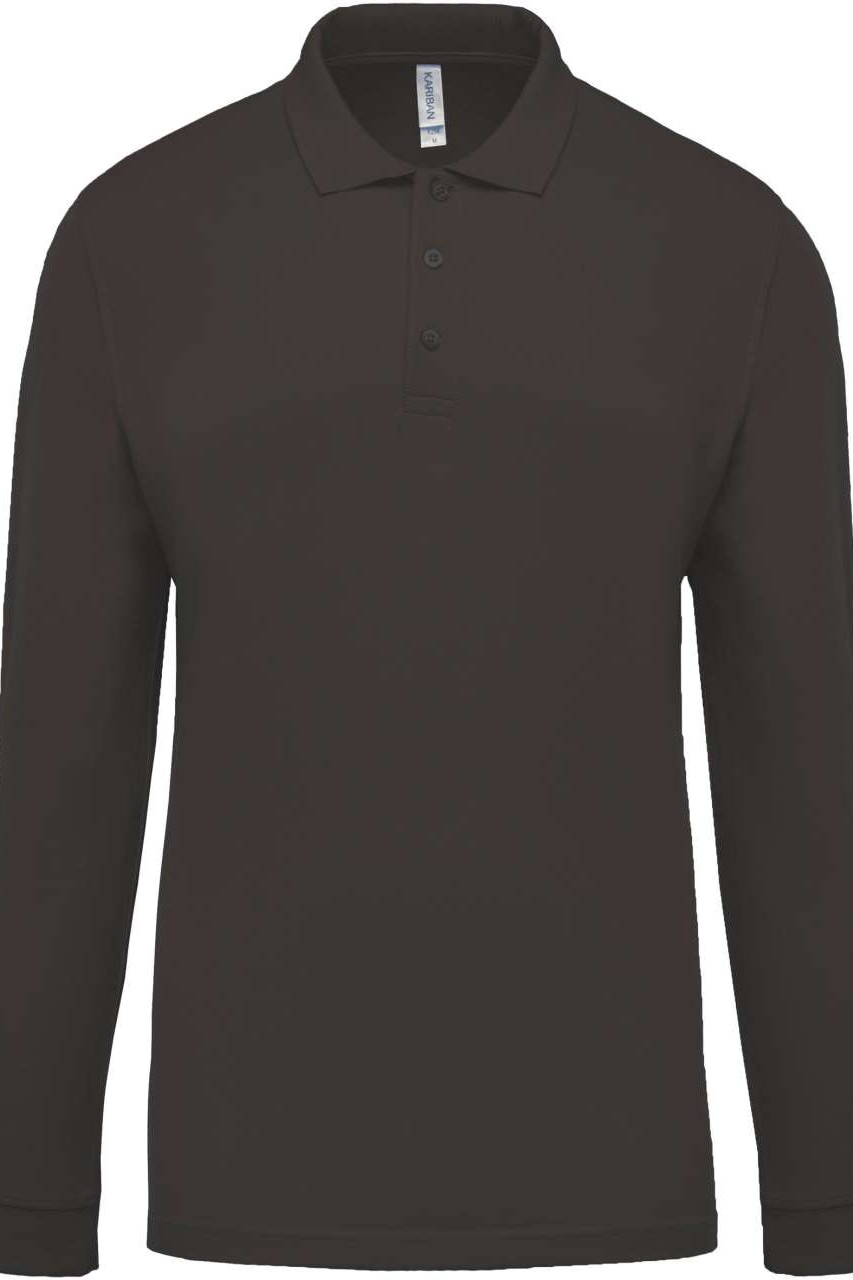 MEN'S LONG-SLEEVED PIQUÉ POLO SHIRT