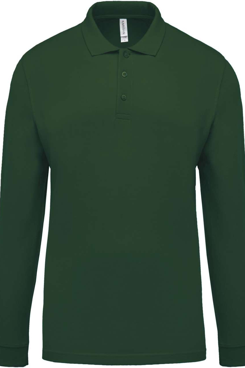 MEN'S LONG-SLEEVED PIQUÉ POLO SHIRT
