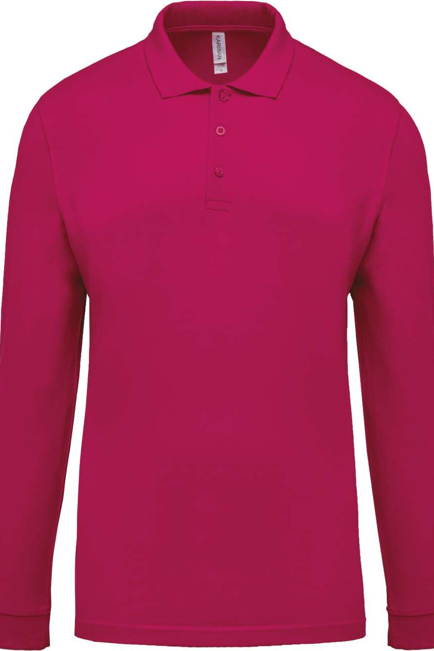 MEN'S LONG-SLEEVED PIQUÉ POLO SHIRT