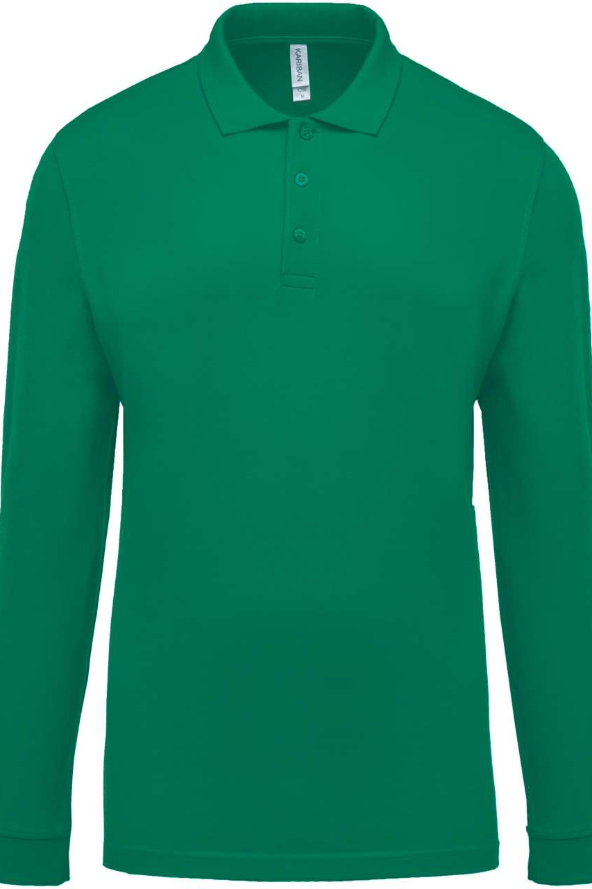 MEN'S LONG-SLEEVED PIQUÉ POLO SHIRT
