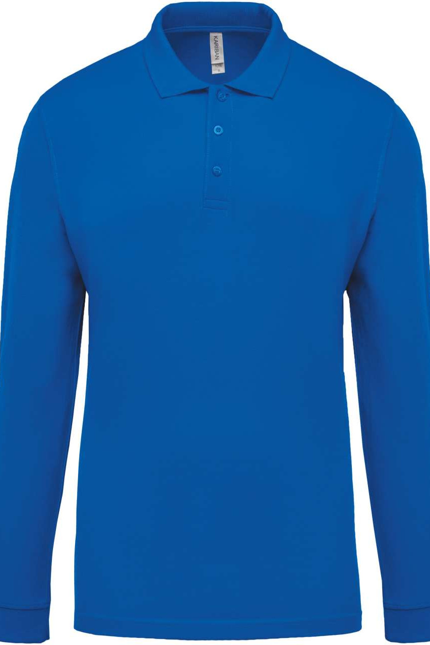 MEN'S LONG-SLEEVED PIQUÉ POLO SHIRT