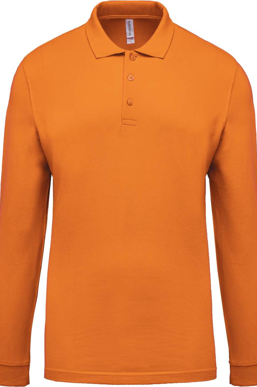 MEN'S LONG-SLEEVED PIQUÉ POLO SHIRT