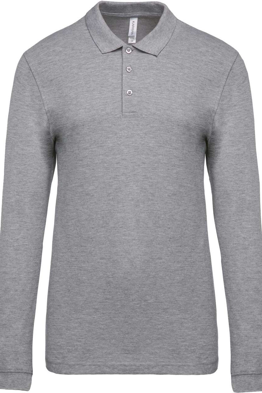 MEN'S LONG-SLEEVED PIQUÉ POLO SHIRT