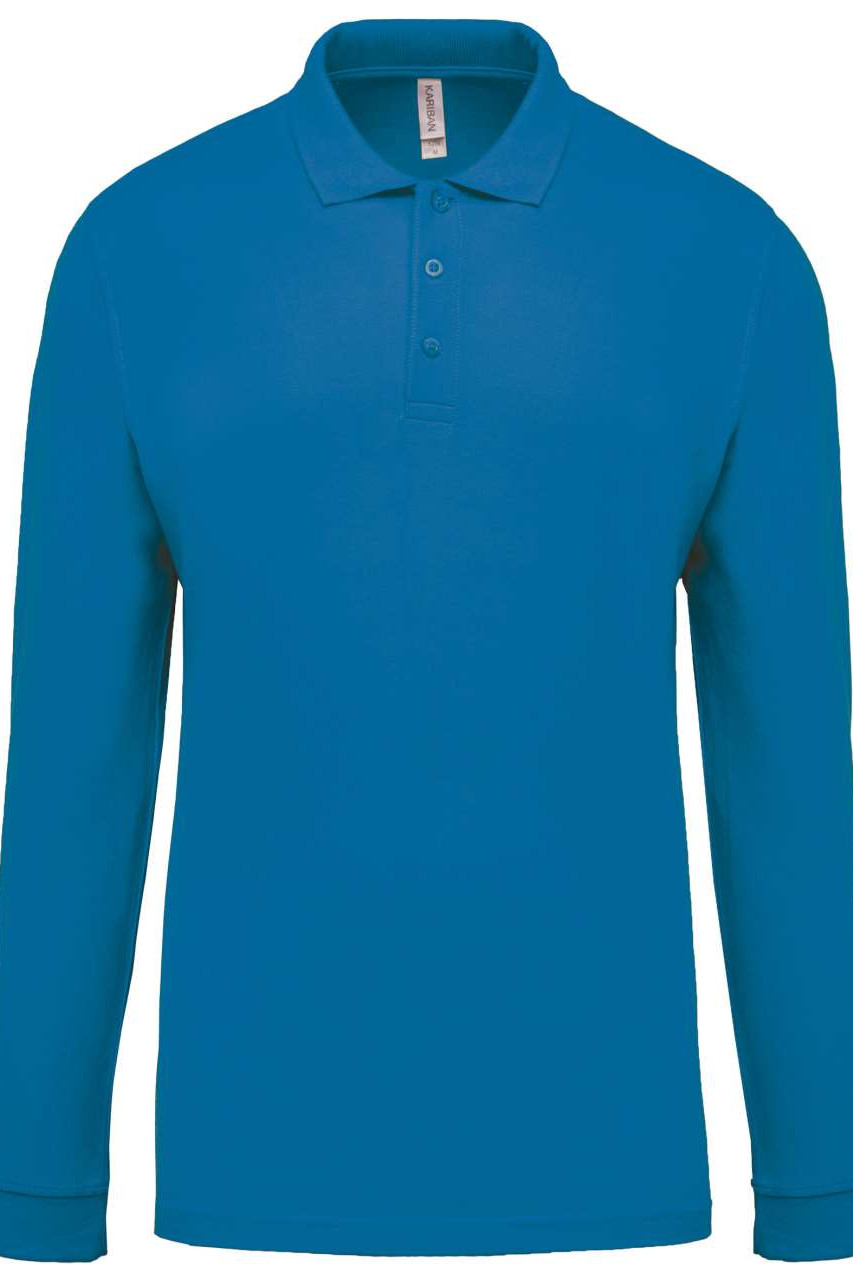 MEN'S LONG-SLEEVED PIQUÉ POLO SHIRT