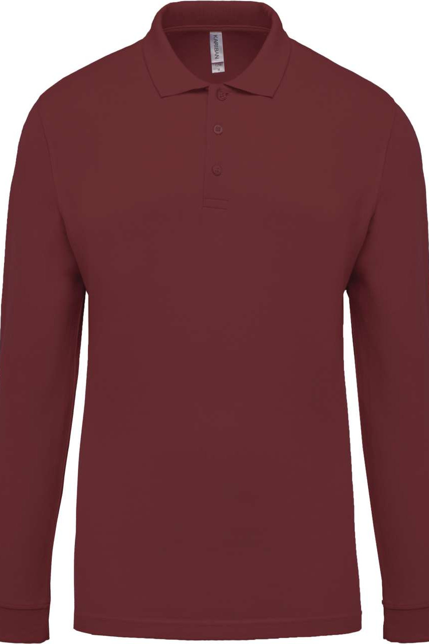 MEN'S LONG-SLEEVED PIQUÉ POLO SHIRT