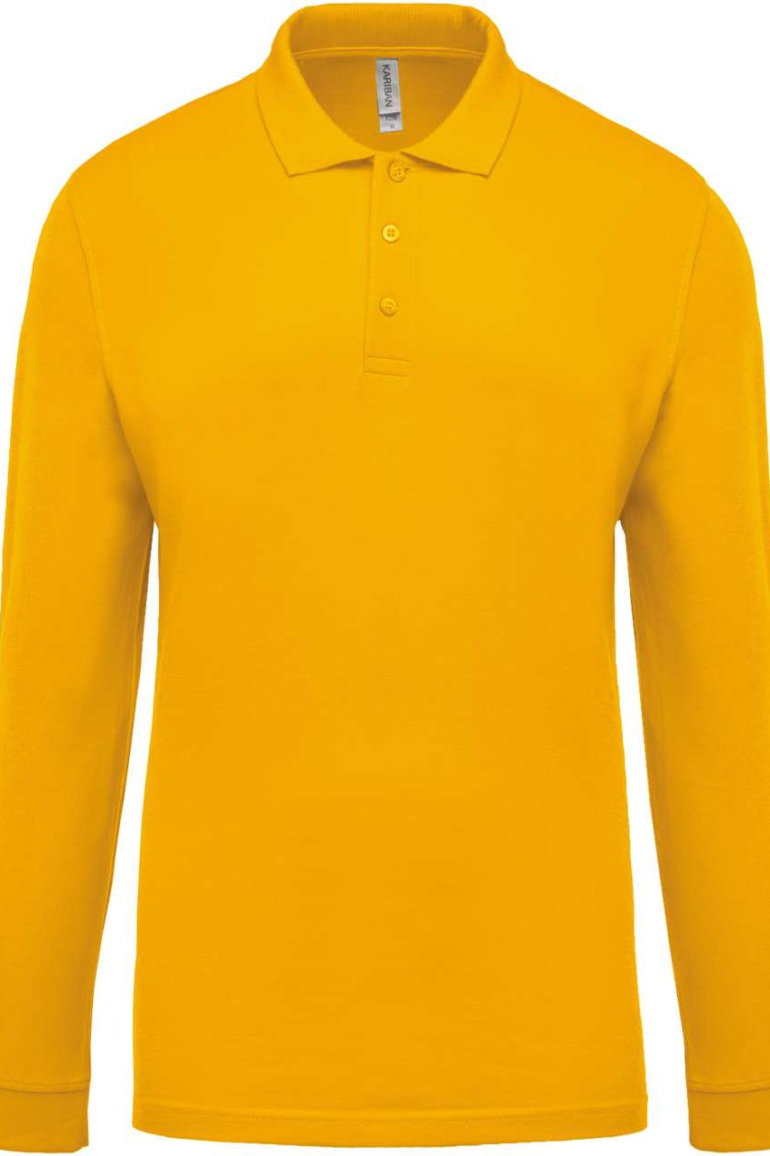 MEN'S LONG-SLEEVED PIQUÉ POLO SHIRT
